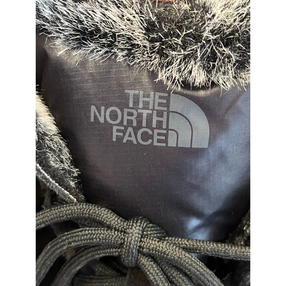 North Face Nuptse Purna II Boots Winter Snow Insulated Waterproof Black Mid Calf - Picture 8 of 9